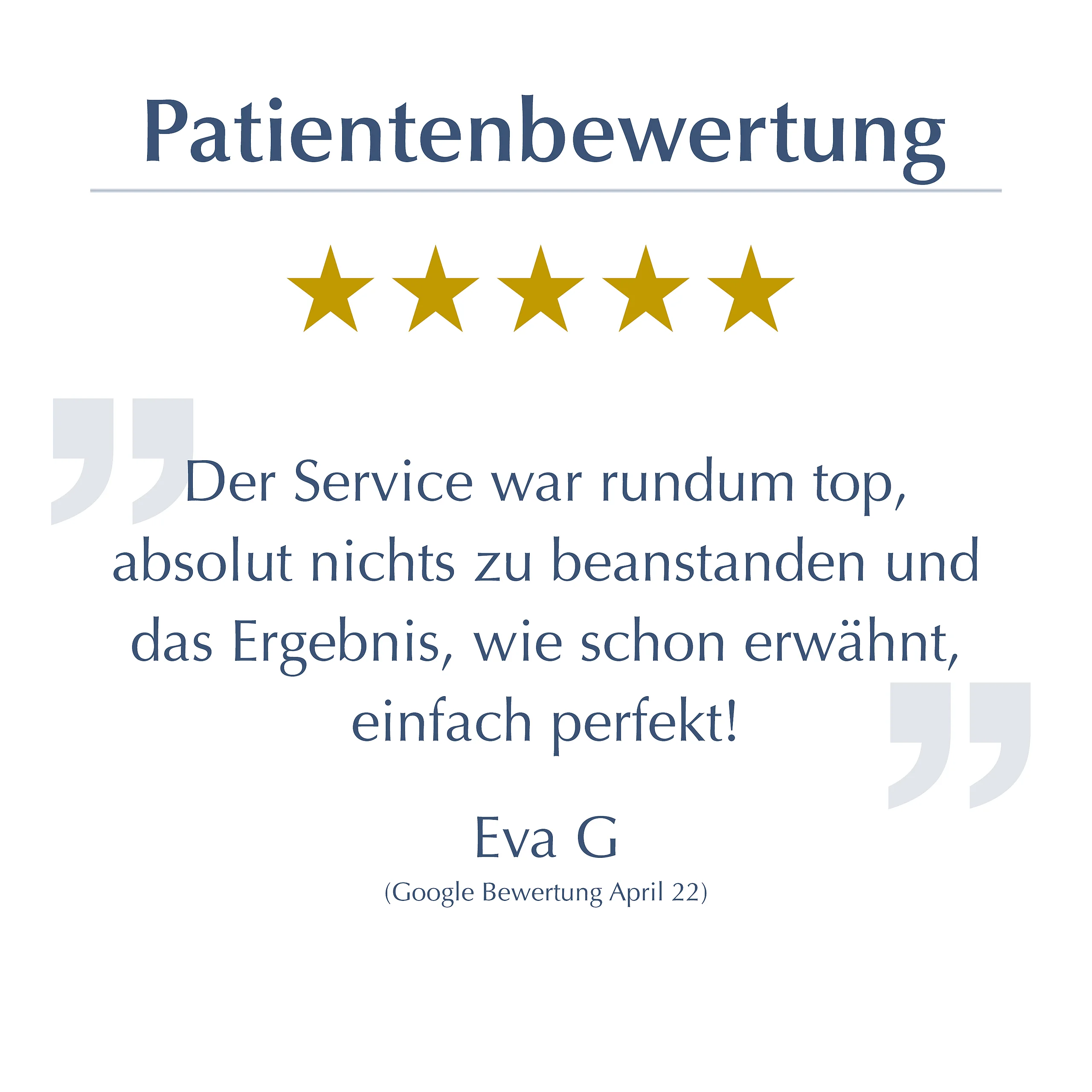 Patientenbewertung 3