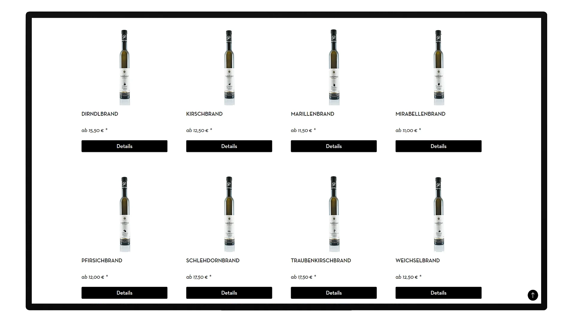 Ansicht Webshop Parzmair