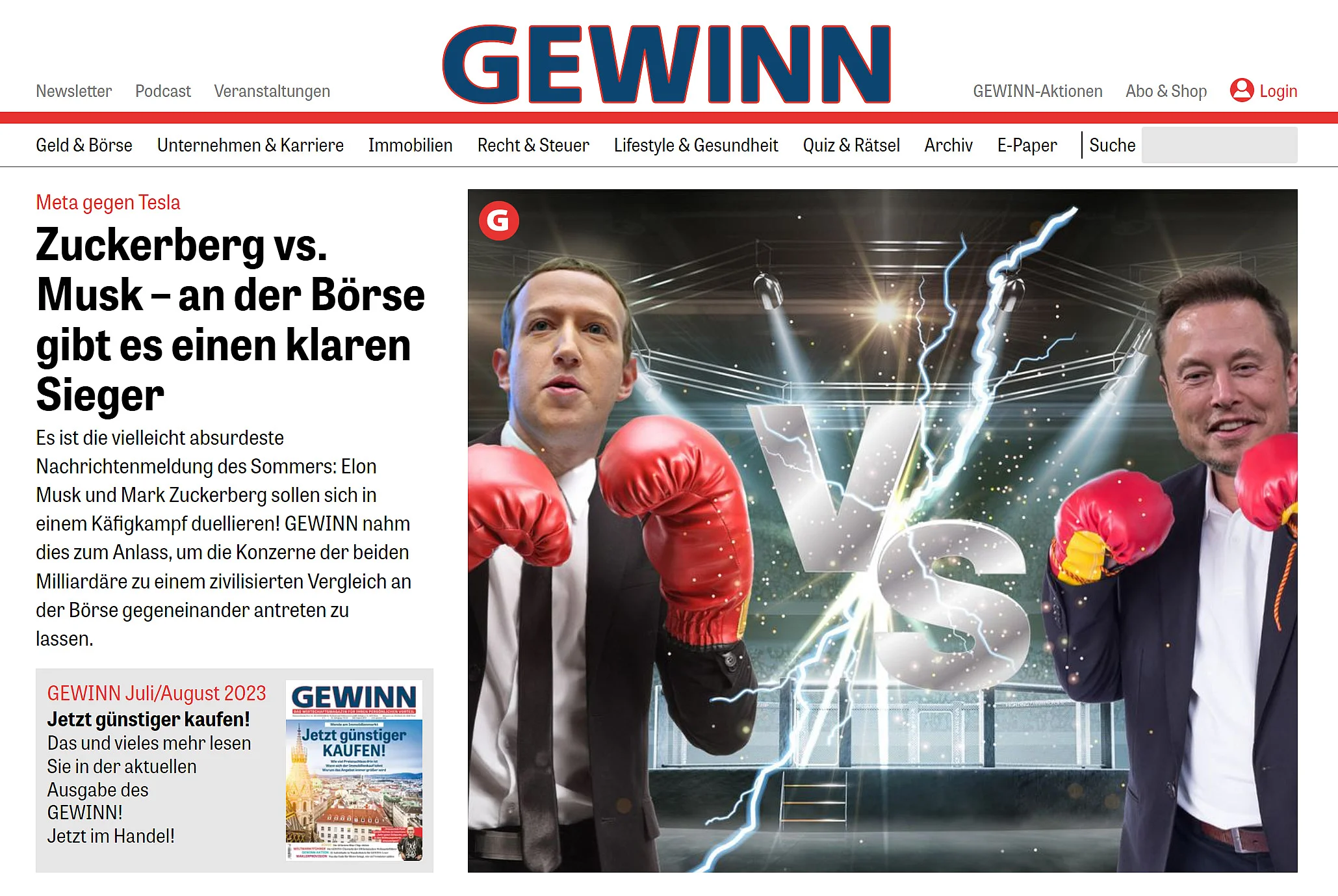 Gewinn Background