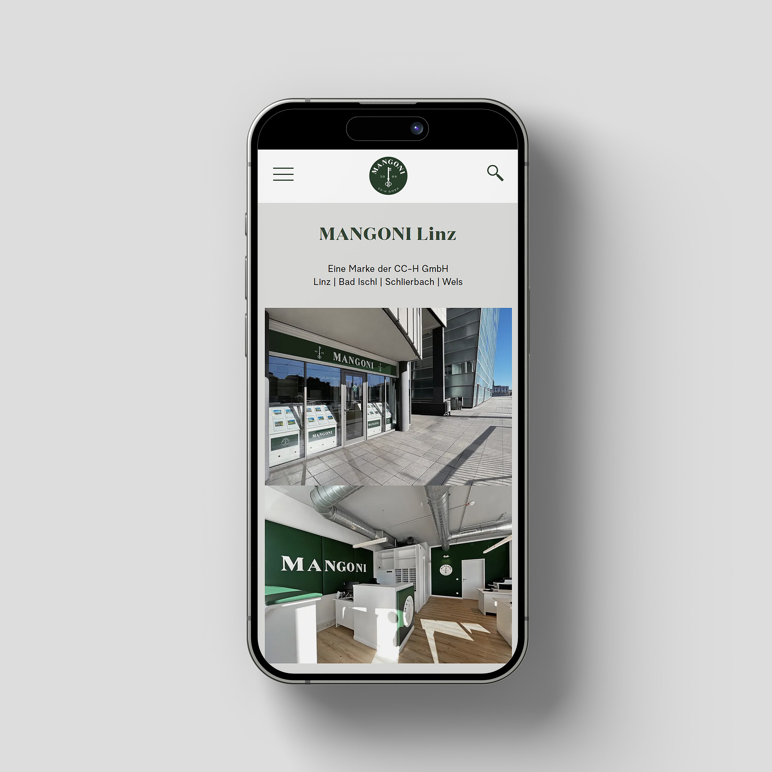 mangoni Immobilien Website