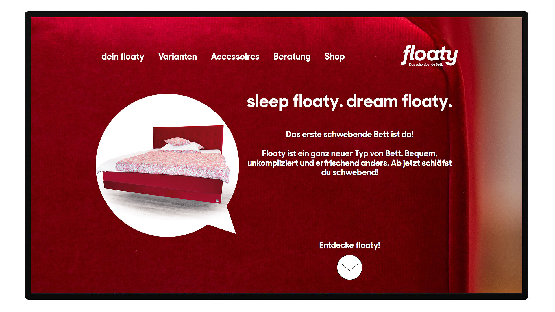Floaty Webseite