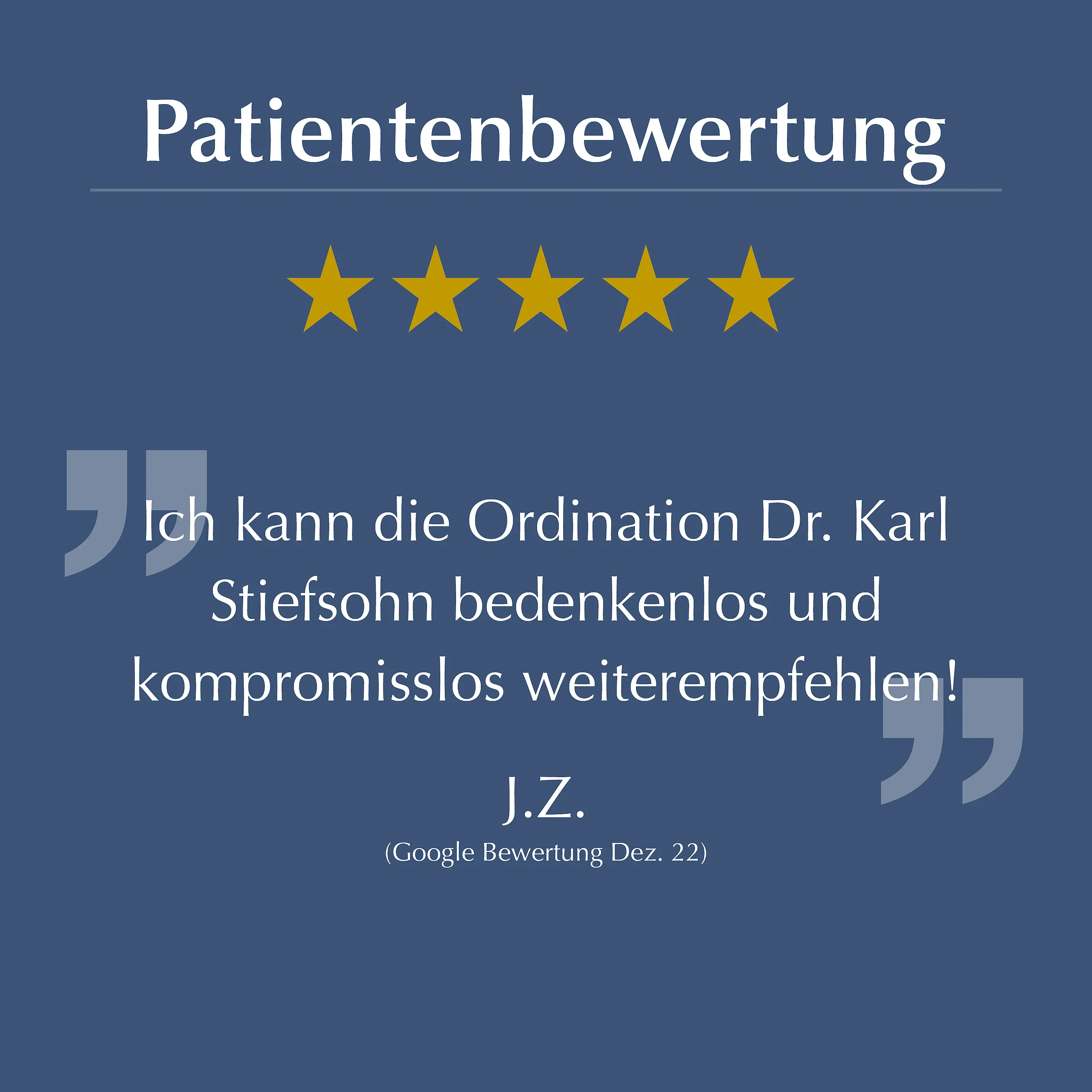 Patientenbewertung 2