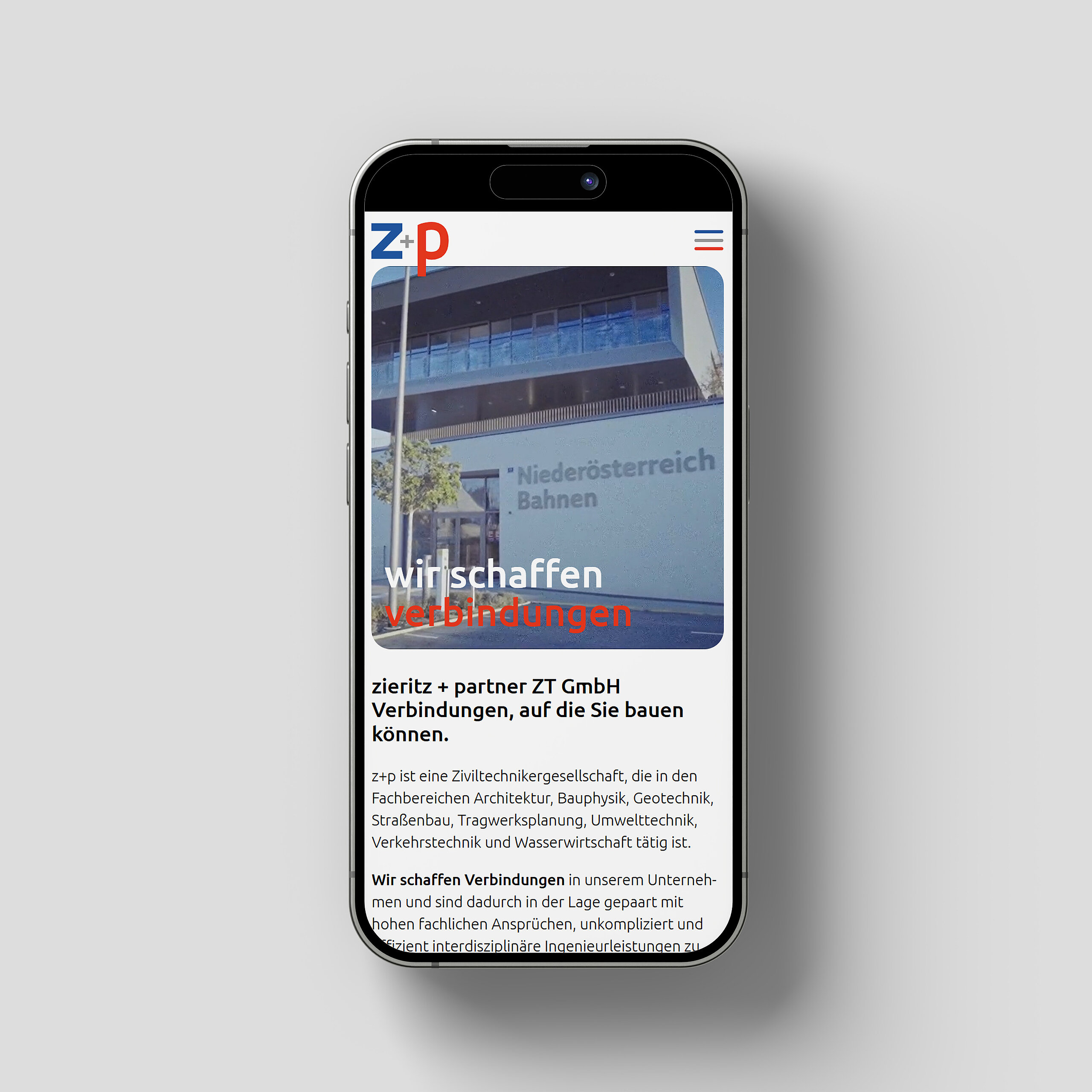 zieritz + partner Mobil Webdesign