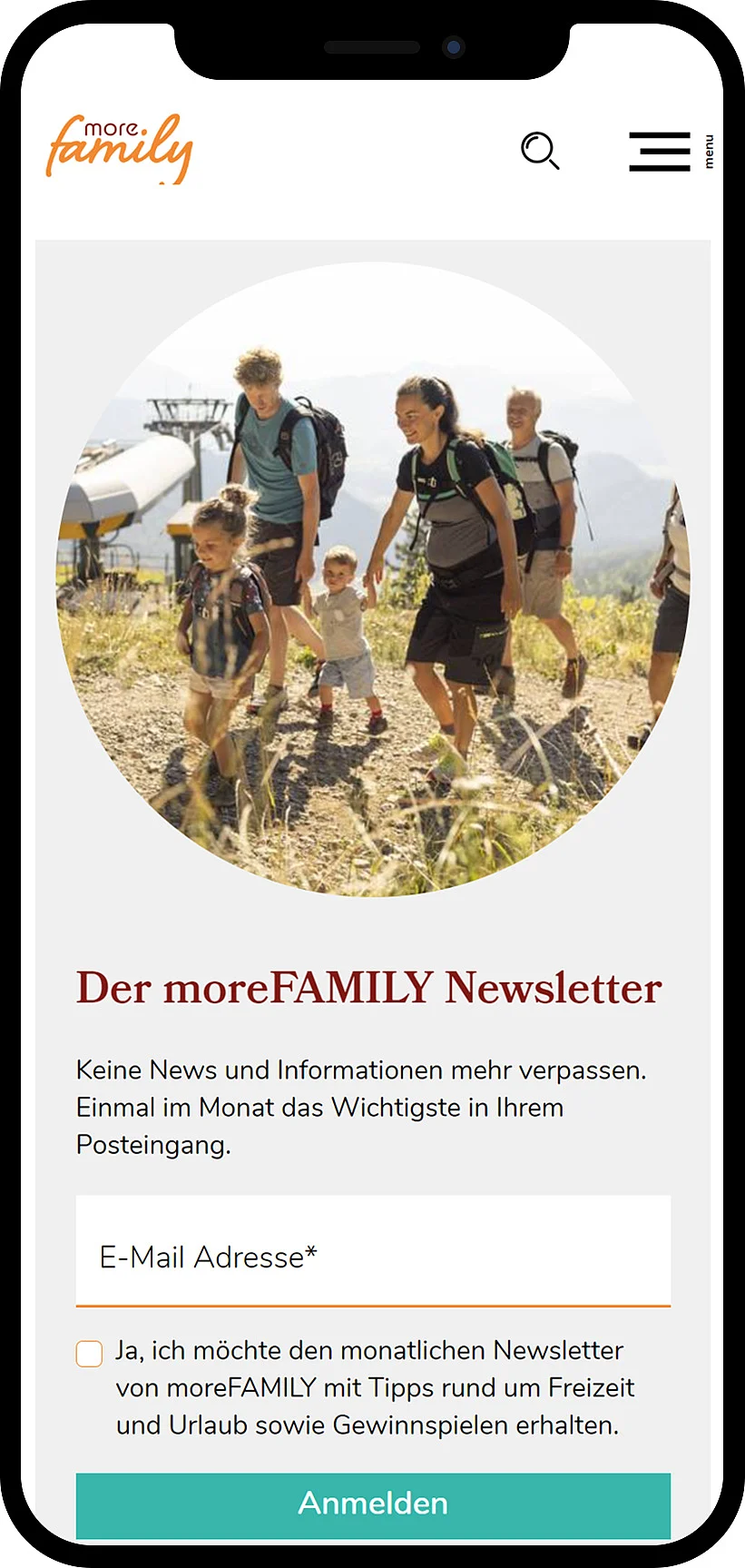 Morefamily Mobile Design