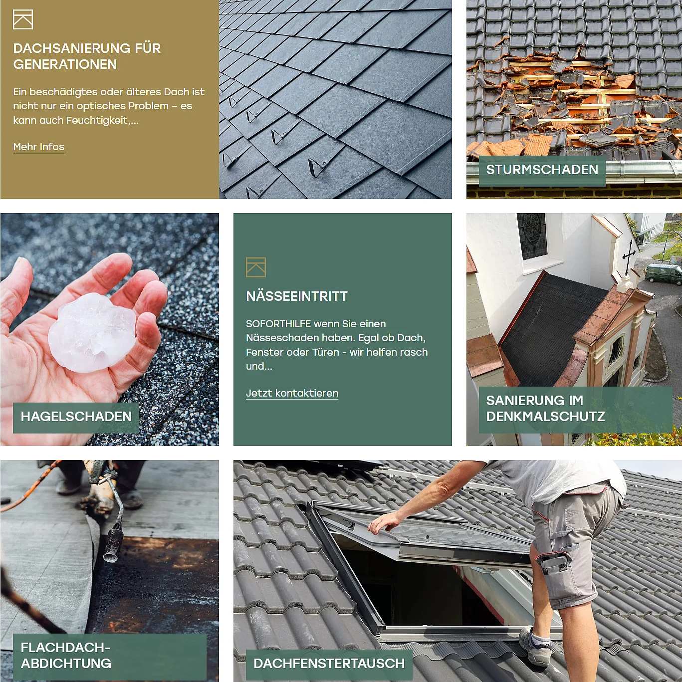 Leistungsangebote für Sanierungen
