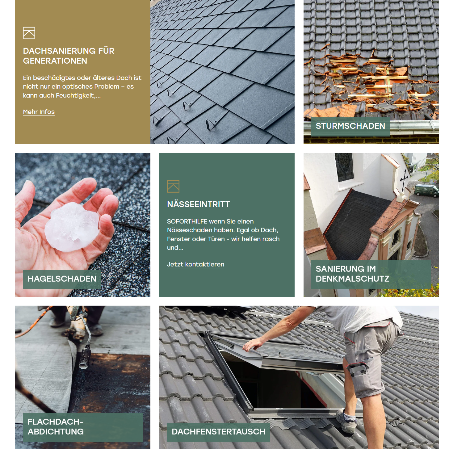 Leistungsangebote für Sanierungen