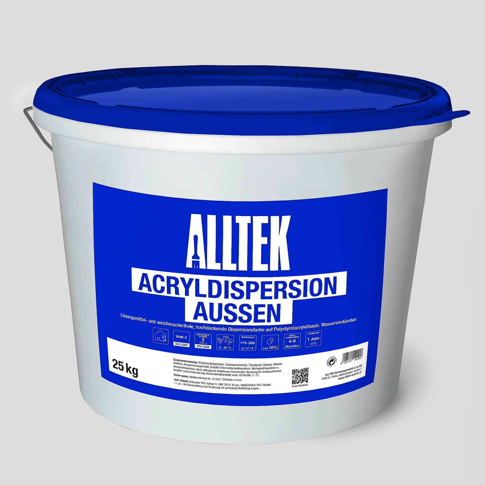 Ein Kübel mit Acryldispersion