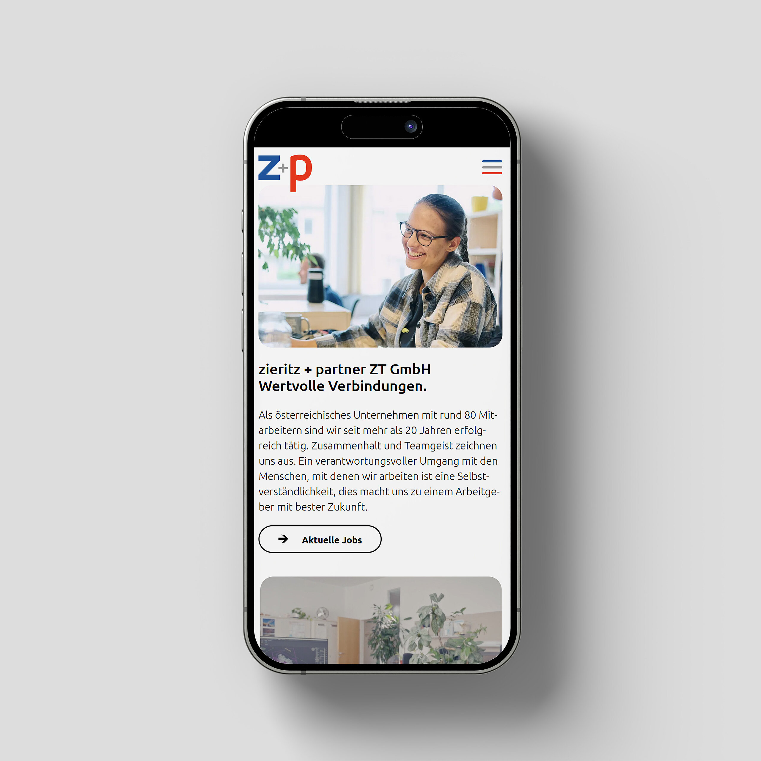 zieritz + partner Mobil Webdesign