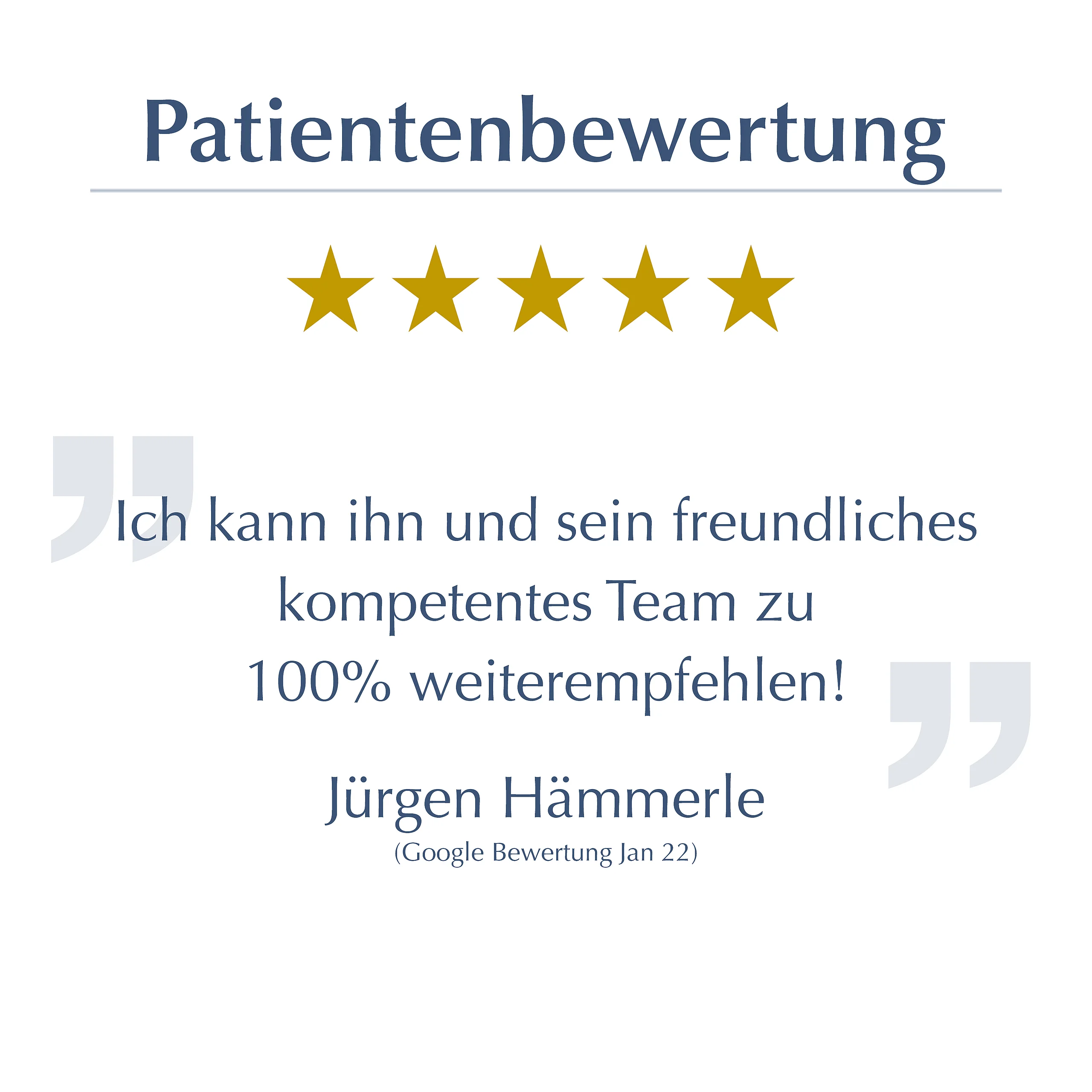 Patientenbewertung 1