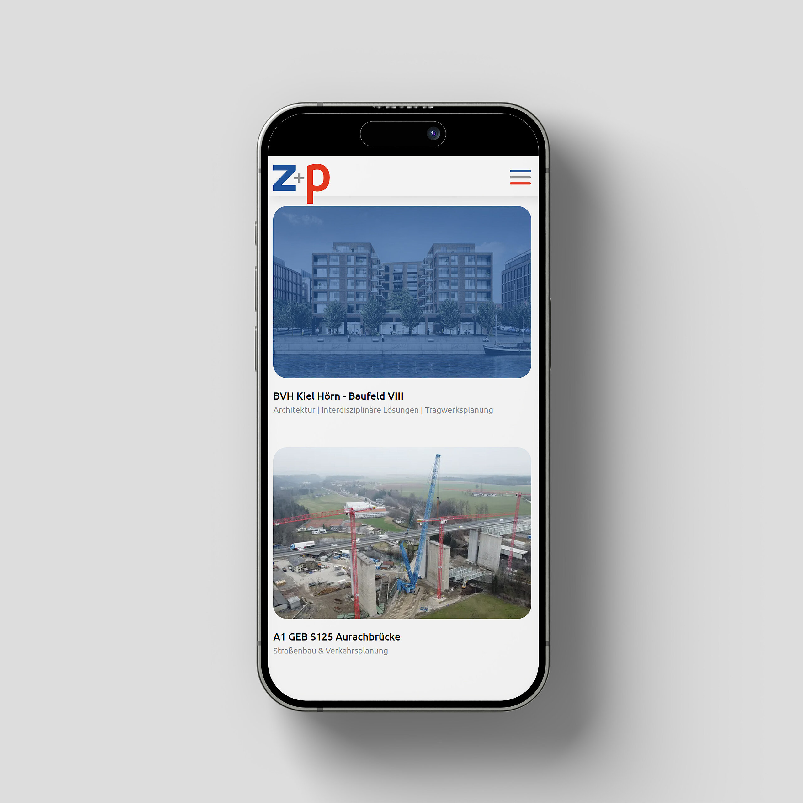 zieritz + partner Mobil Webdesign