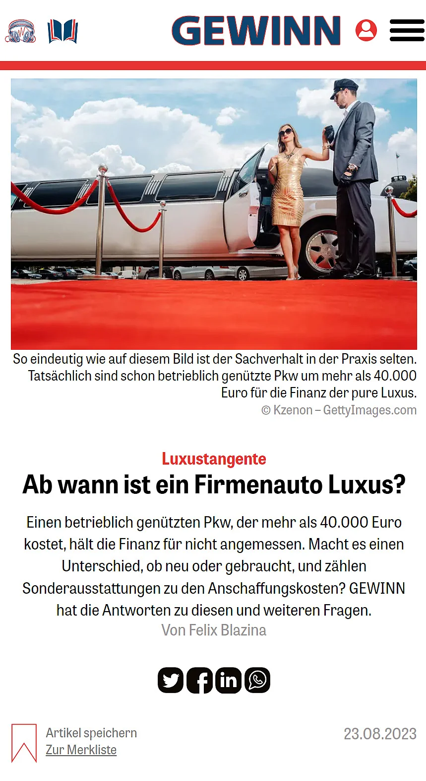 Gewinn Mobil 